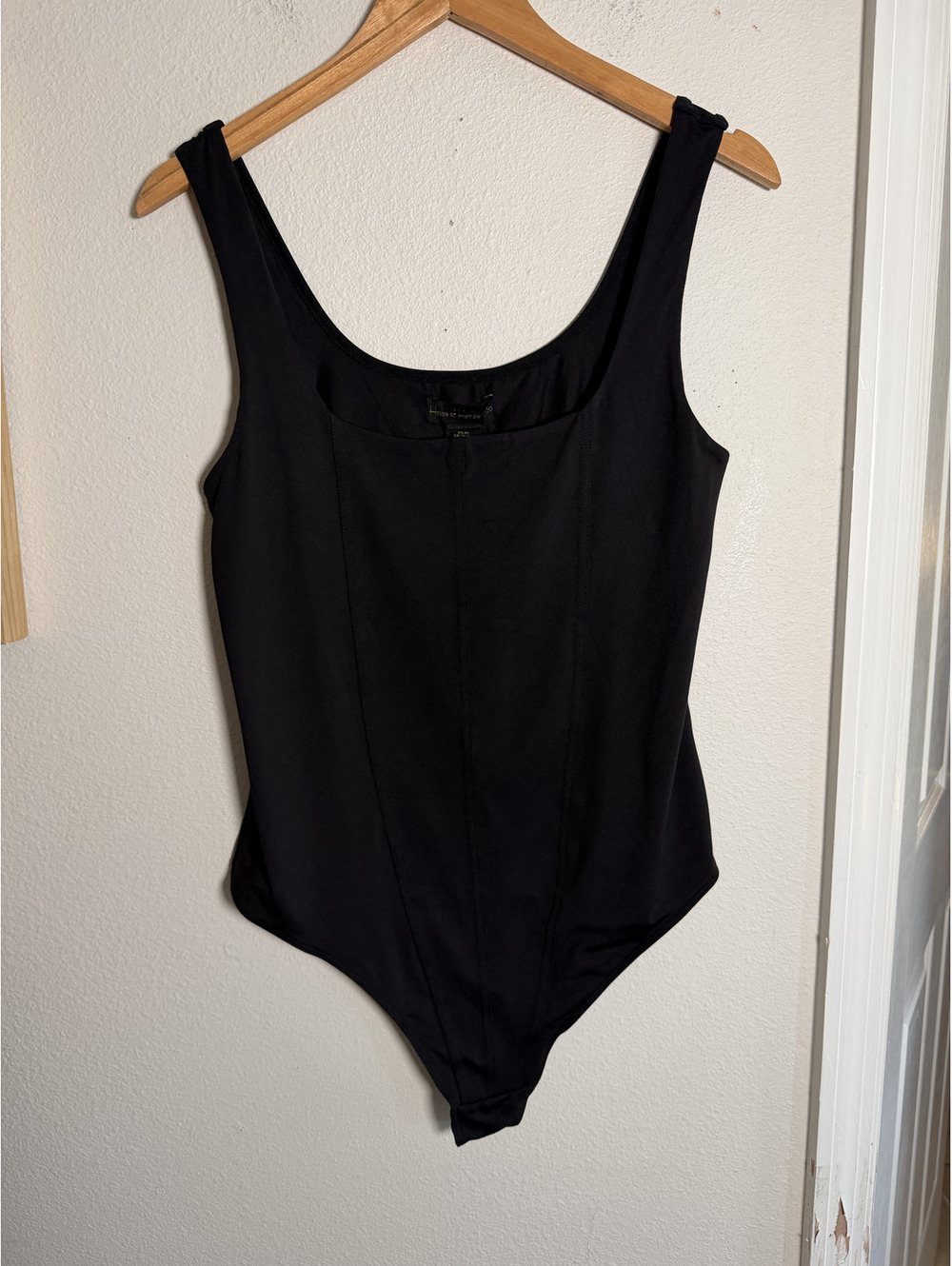 House of Harlow 1960 Black Enhancing Shaping Bodysuit XL NWT